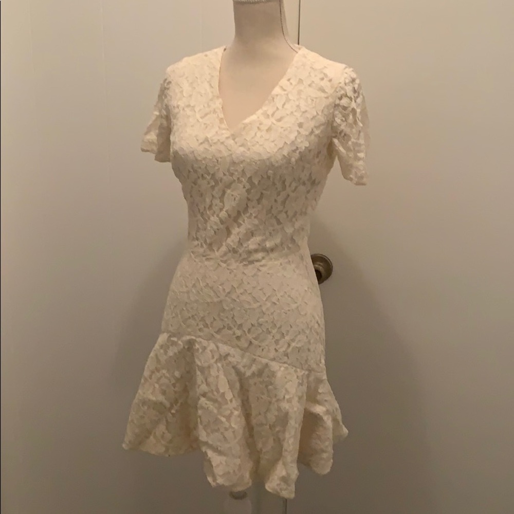 Luxe designer lace mini dress! Nonoo